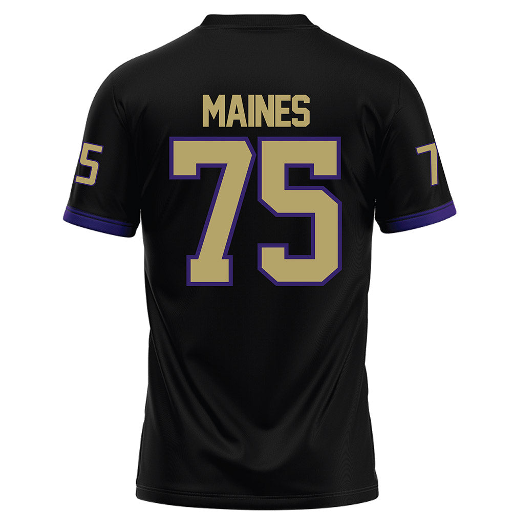 JMU - NCAA Football : Wyatt Maines - Black Football Jersey-1