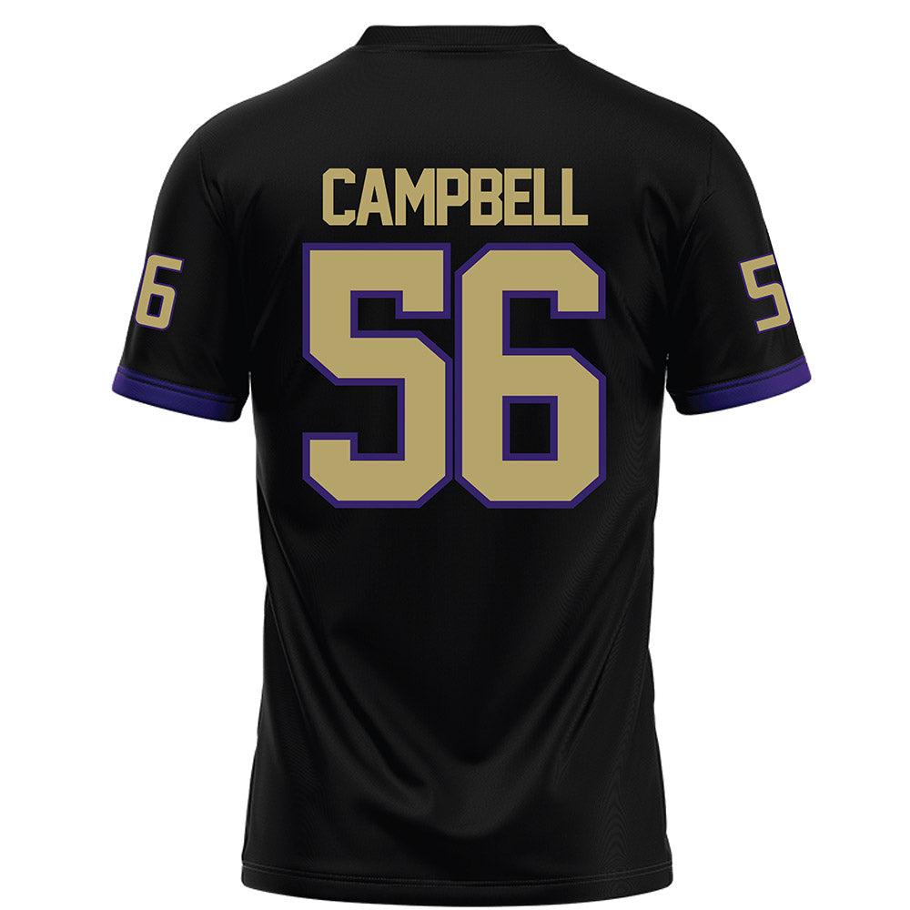 JMU - NCAA Football : JaKobe Campbell - Black Football Jersey-1