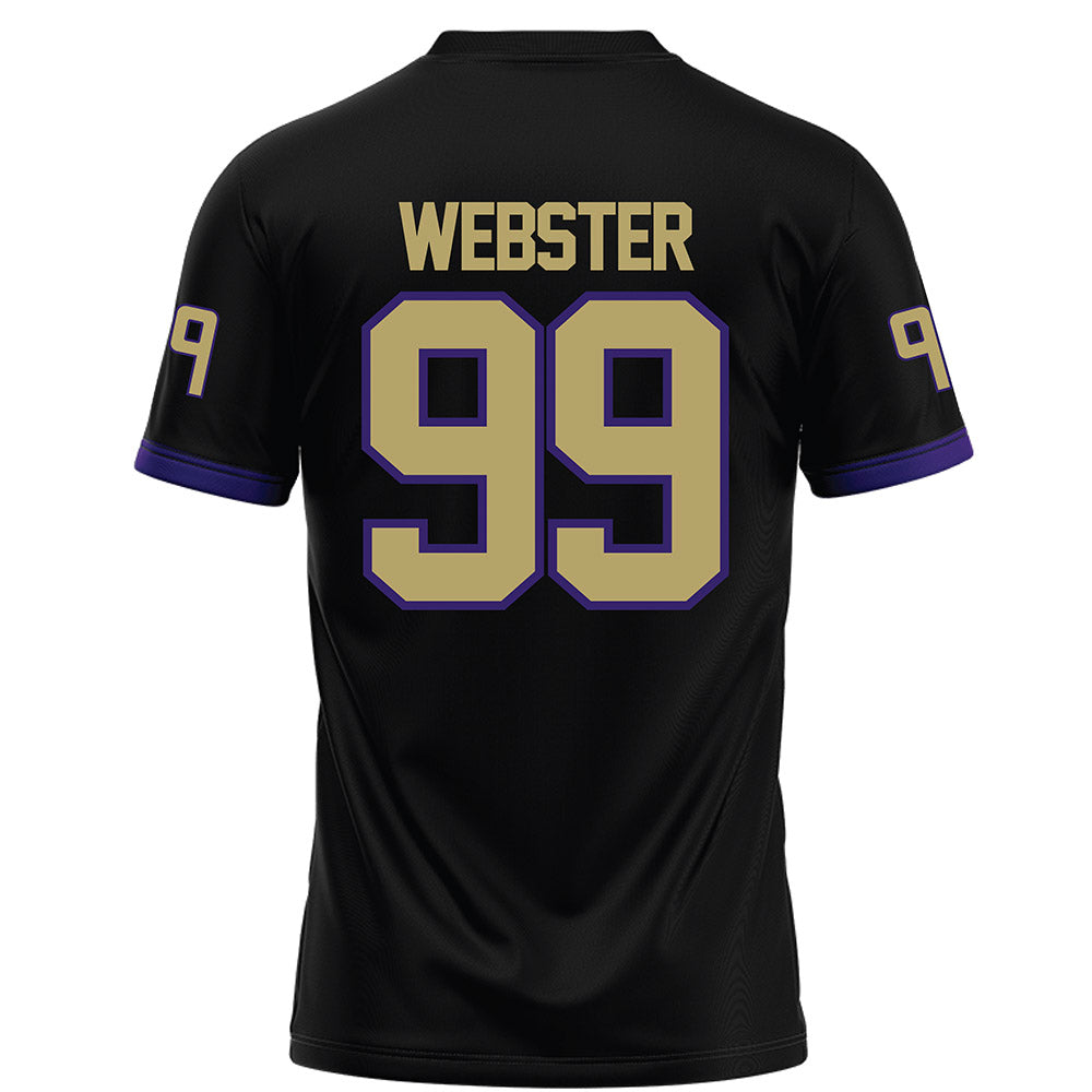 JMU - NCAA Football : Cole Webster - Black Football Jersey-1