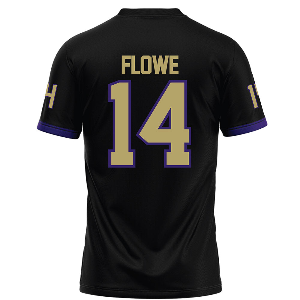 JMU - NCAA Football : KJ Flowe - Black Football Jersey-1