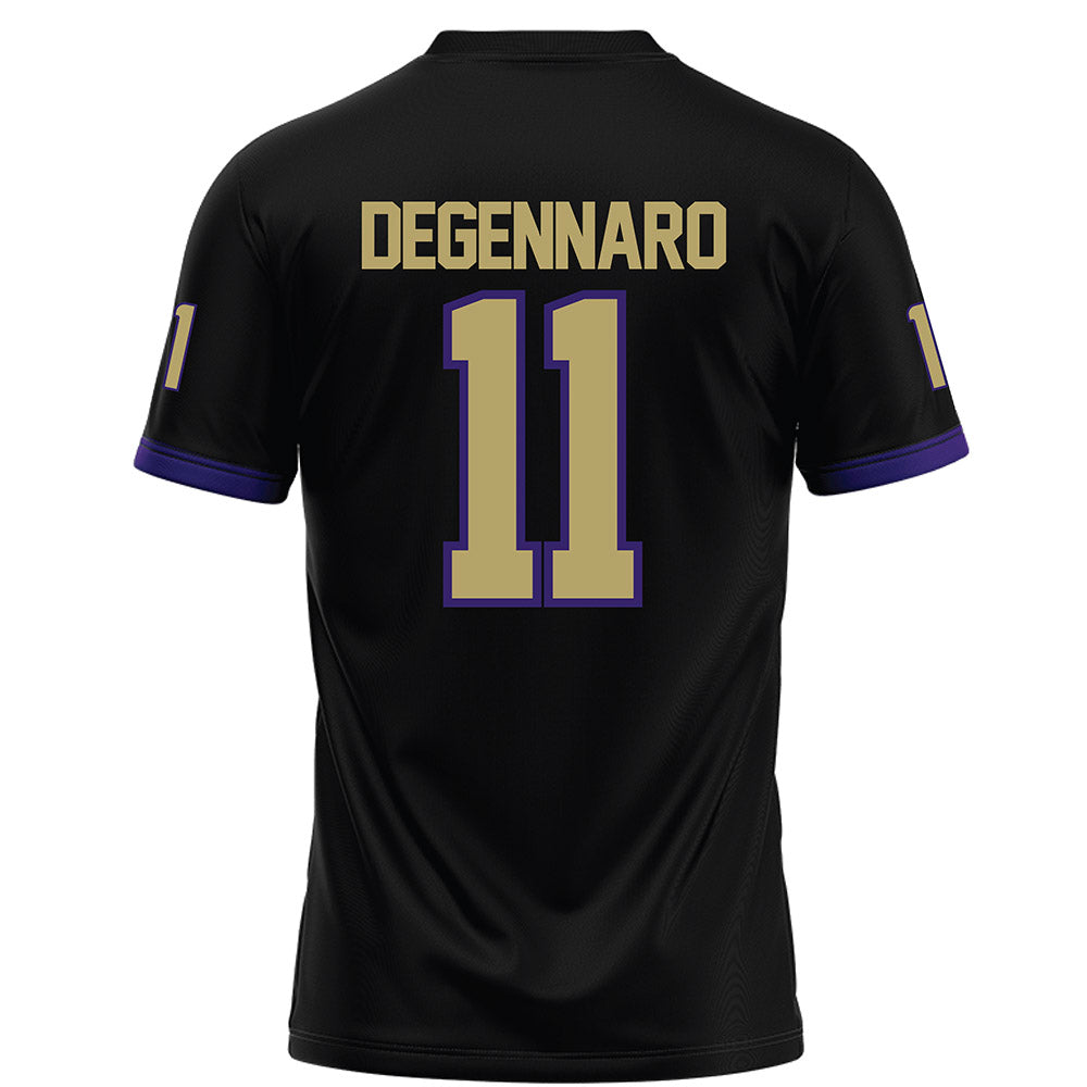 JMU - NCAA Football : Nick DeGennaro - Black Football Jersey-1