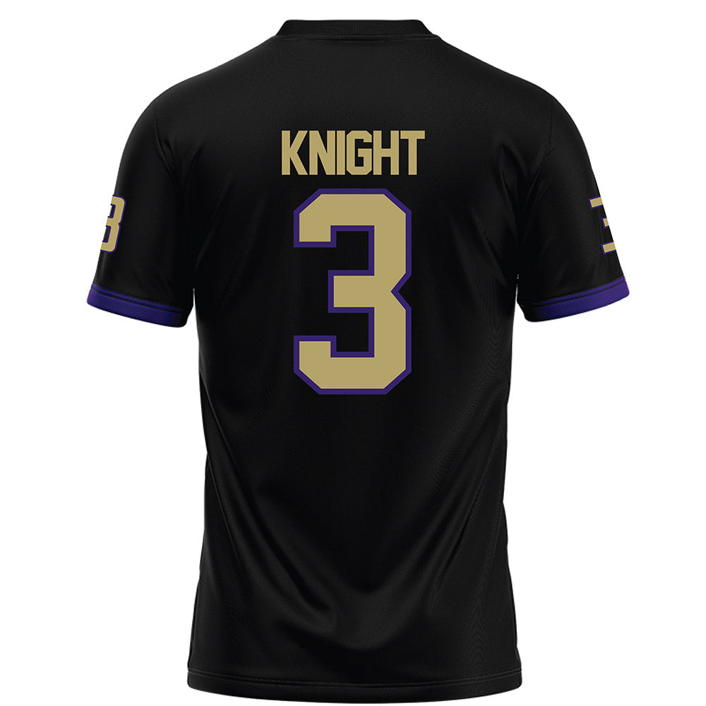 JMU - NCAA Football : Wayne Knight - Black Football Jersey-1