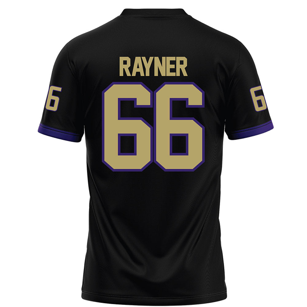 JMU - NCAA Football : JD Rayner - Black Football Jersey-1