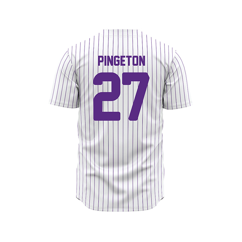 North Alabama - NCAA Baseball : Anthony Pingeton - Pin Stripes Jersey-1