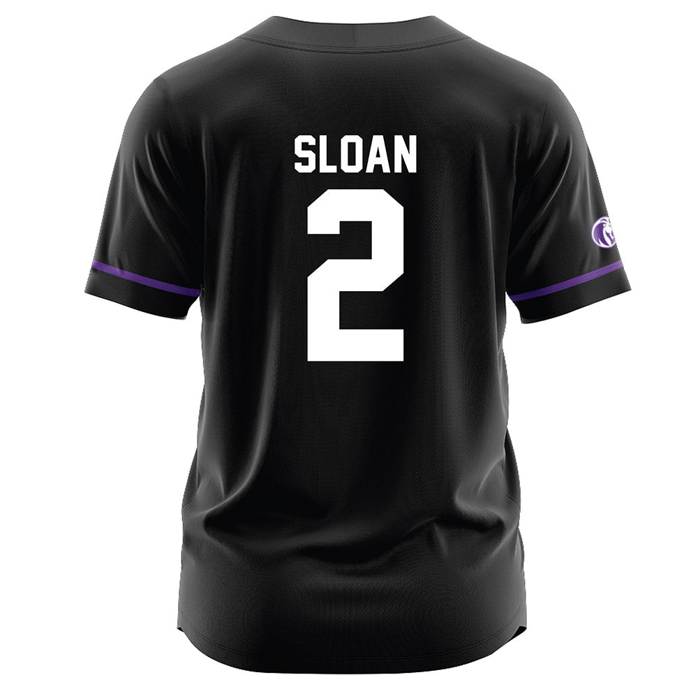 North Alabama - NCAA Baseball : Jayden Sloan - Black Jersey-1