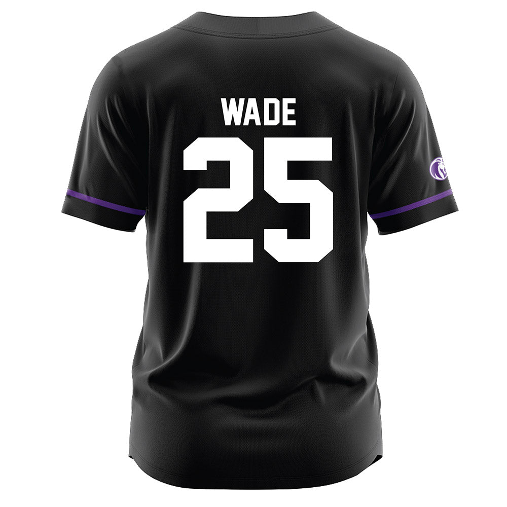 North Alabama - NCAA Baseball : Alex Wade - Black Jersey-1