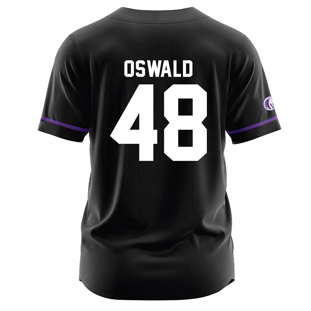 North Alabama - NCAA Baseball : Gavin Oswald - Black Jersey-1