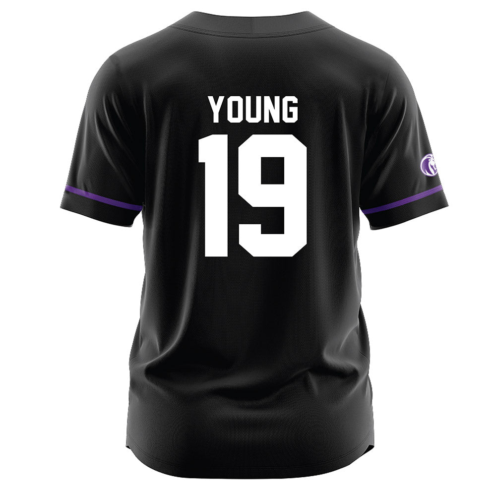North Alabama - NCAA Baseball : Reese Young - Black Jersey-1