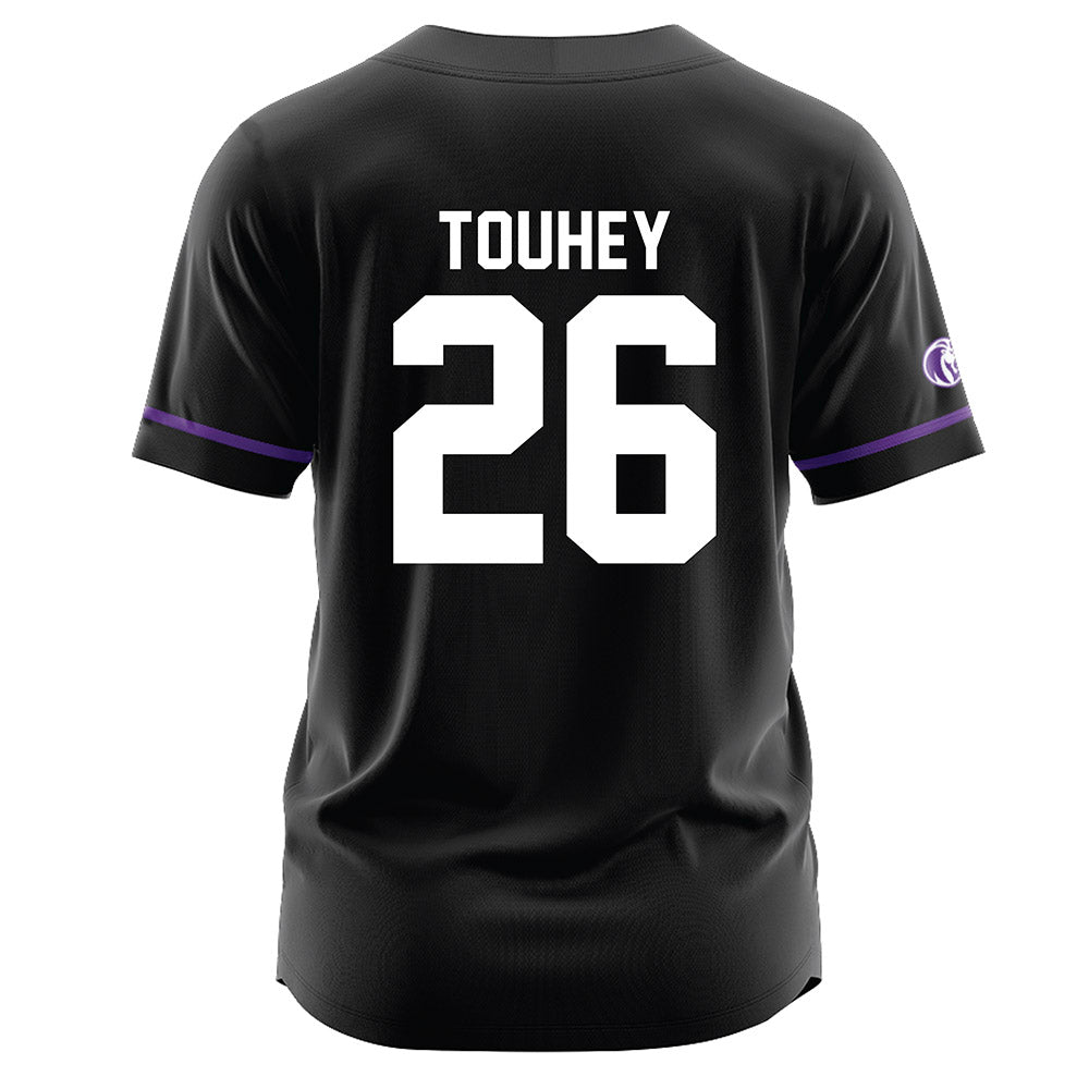 North Alabama - NCAA Baseball : Jordan Touhey - Black Jersey-1