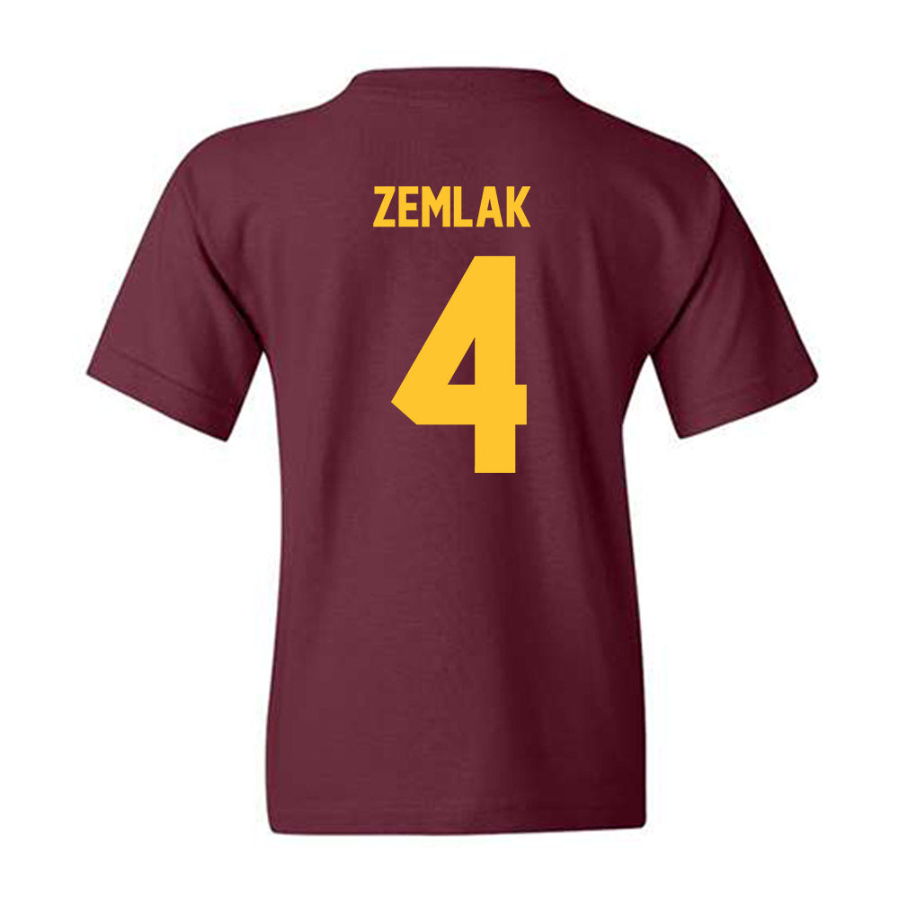 Arizona State - NCAA Men's Ice Hockey : Austin Zemlak - Classic Shersey Youth T-Shirt-1