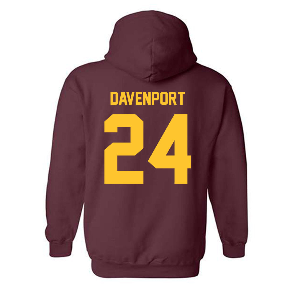 Arizona State - NCAA Women's Basketball : Deborah Davenport - Classic Shersey Hooded Sweatshirt-1