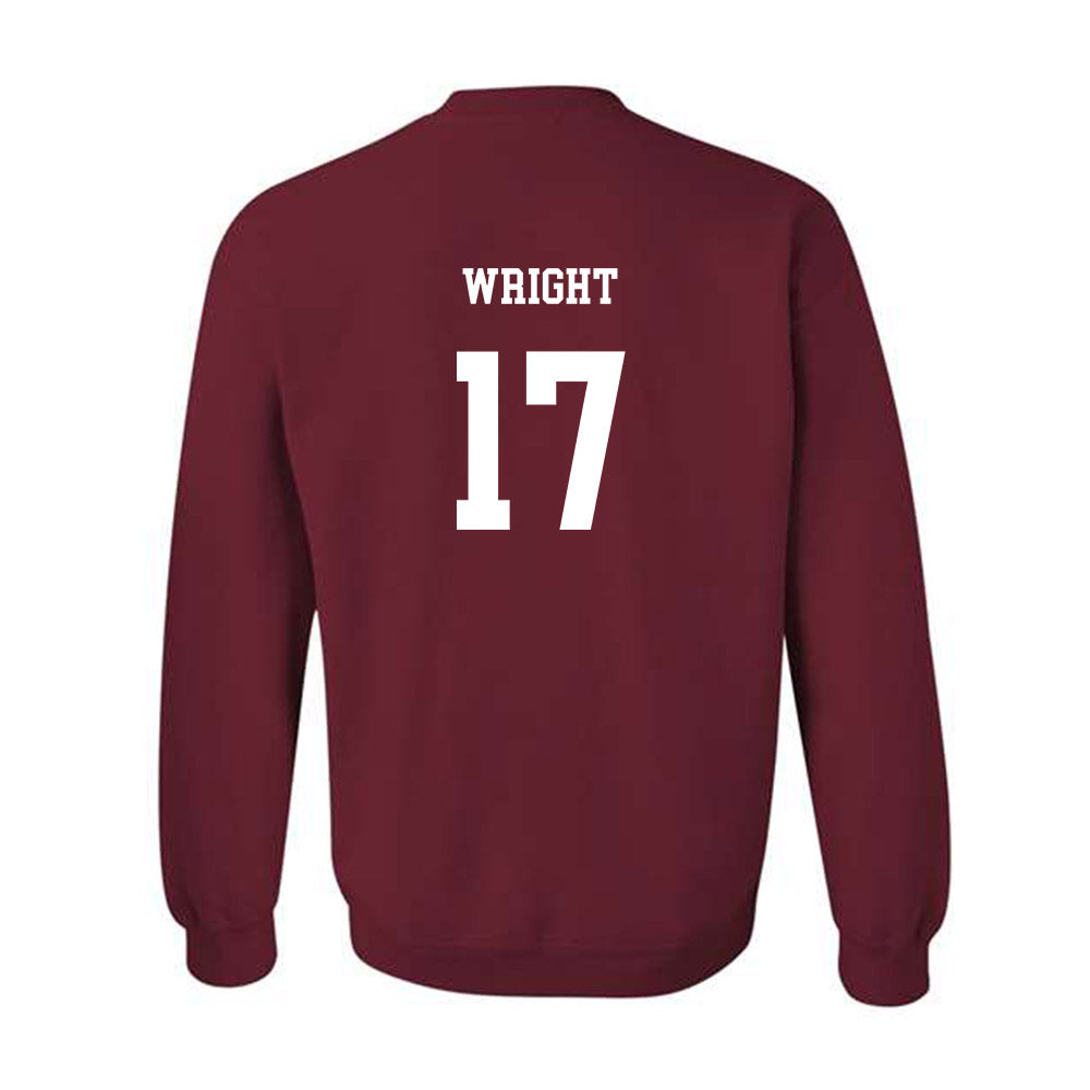 UMass - NCAA Men's Soccer : Braeden Wright - Classic Fashion Shersey Crewneck Sweatshirt-1