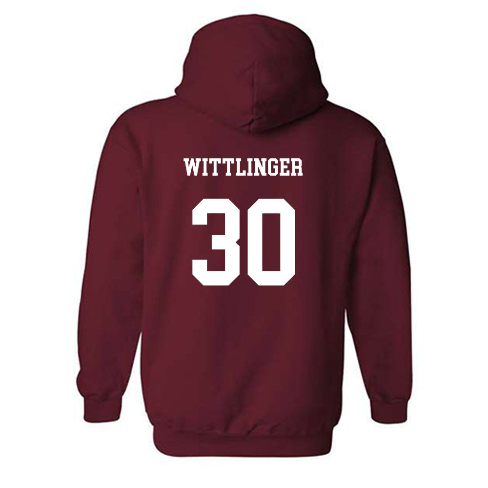 UMass - NCAA Men's Lacrosse : Cole Wittlinger - Classic Fashion Shersey Hooded Sweatshirt-1