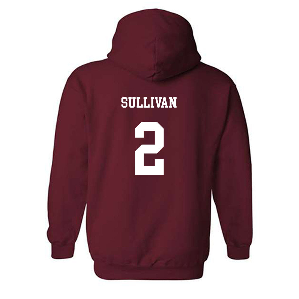 UMass - NCAA Baseball : Braden Sullivan - Classic Fashion Shersey Hooded Sweatshirt-1