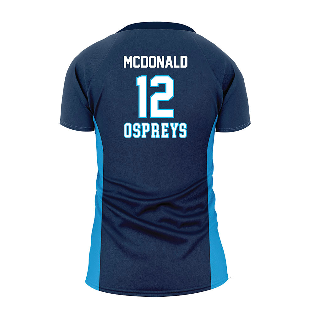 UNF - NCAA Women's Volleyball : Leah McDonald - Navy Volleyball Jersey-1