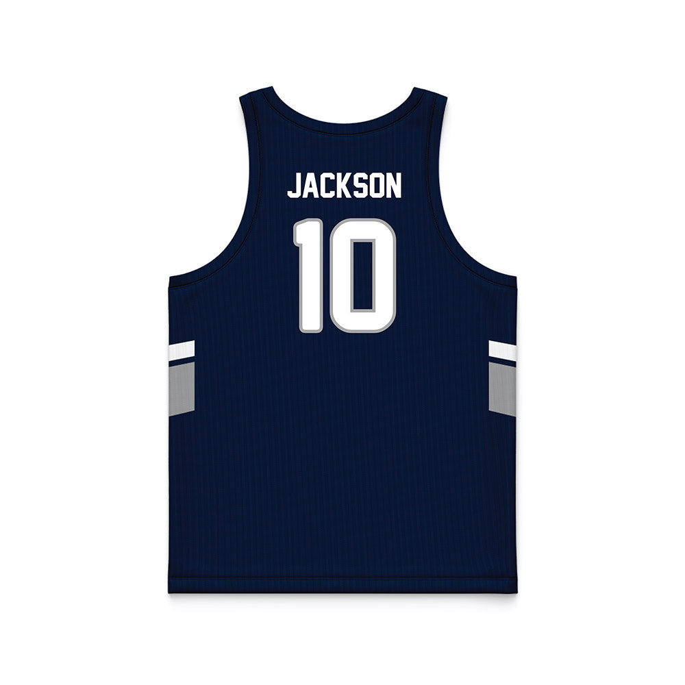 UNF - NCAA Men's Basketball : Kent Jackson - Midnight Navy Basketball Jersey-1