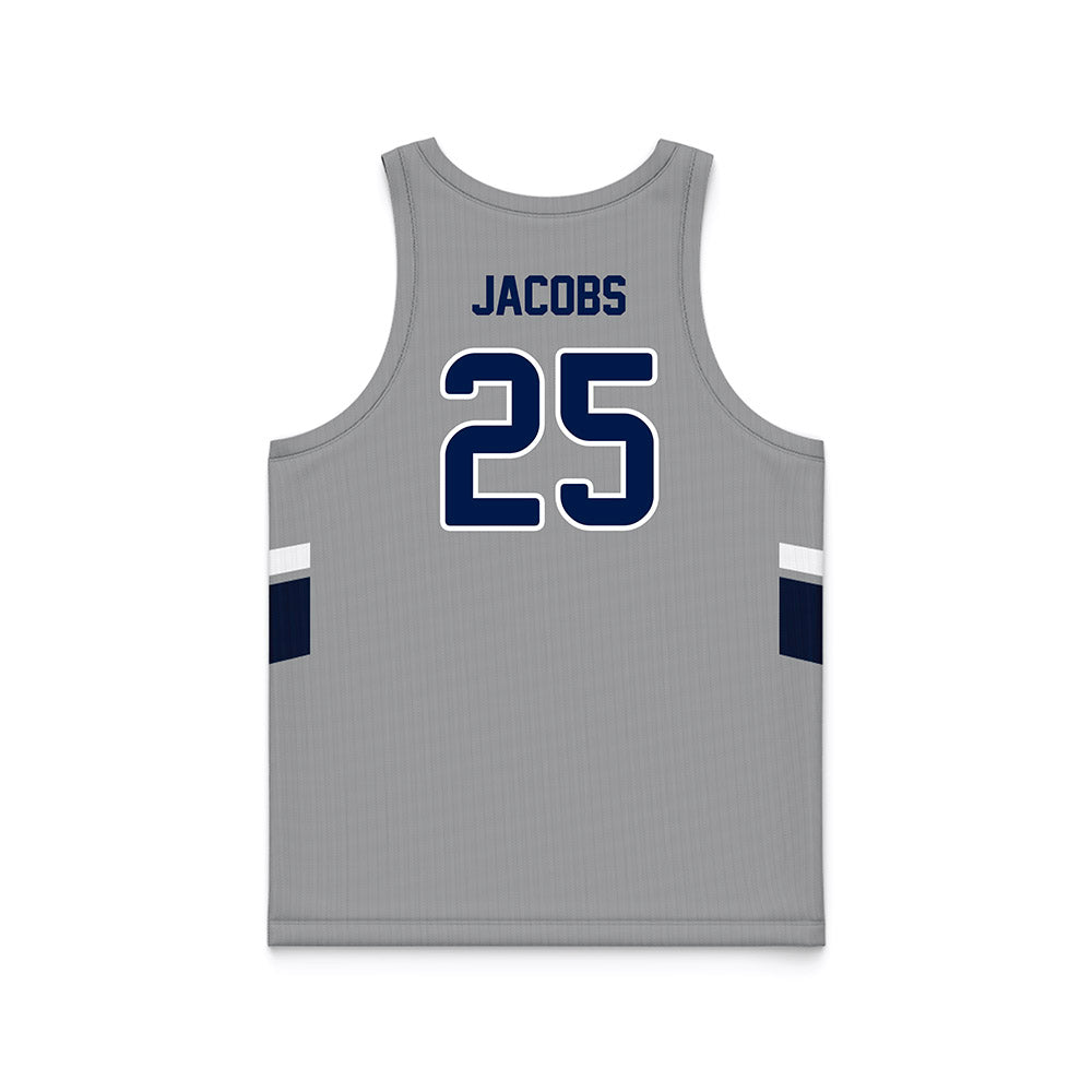 UNF - NCAA Men's Basketball : Gabriel Jacobs - Grey Basketball Jersey-1