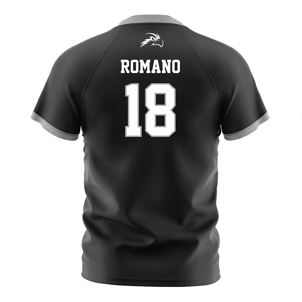 UNF - NCAA Men's Soccer : Mark Romano - Black Soccer Jersey-1