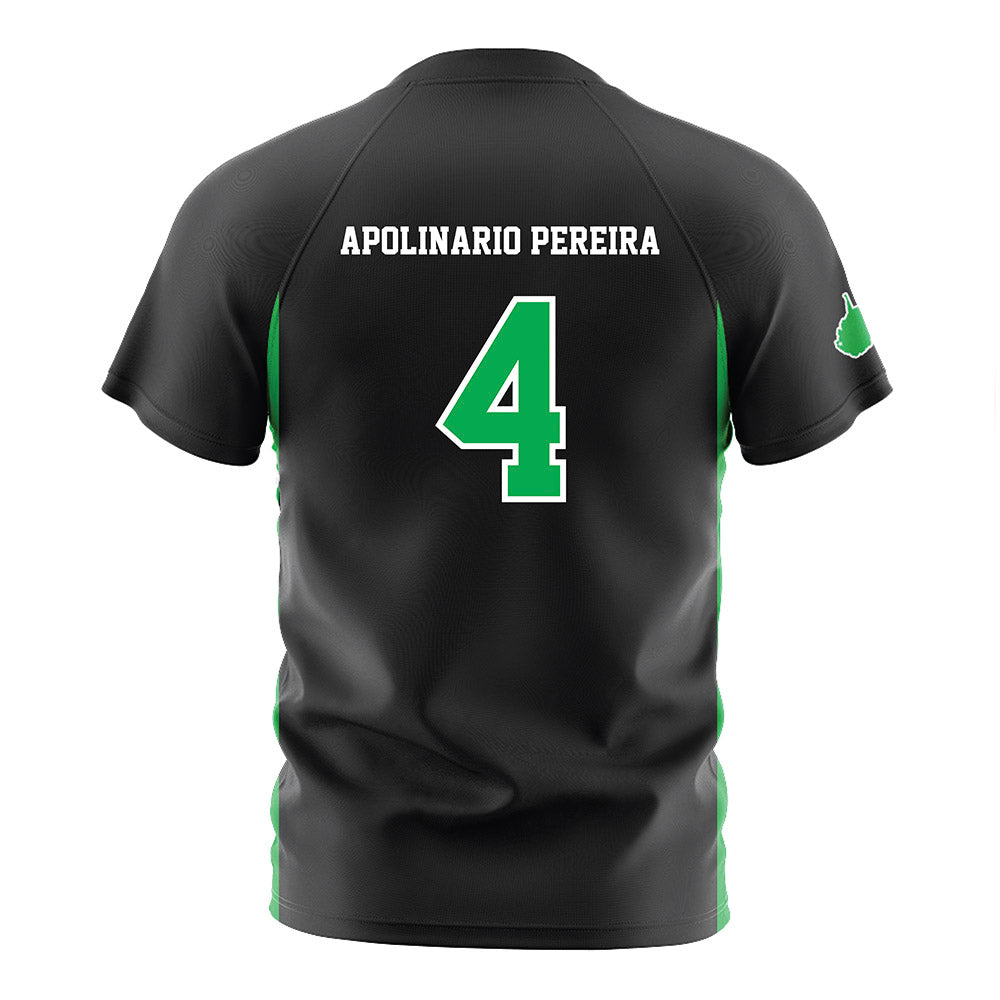 Marshall - NCAA Men's Soccer : Thiago Apolinario Pereira - Black Soccer Jersey-1