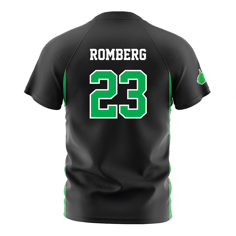 Marshall - NCAA Men's Soccer : Carl Romberg - Black Soccer Jersey-1