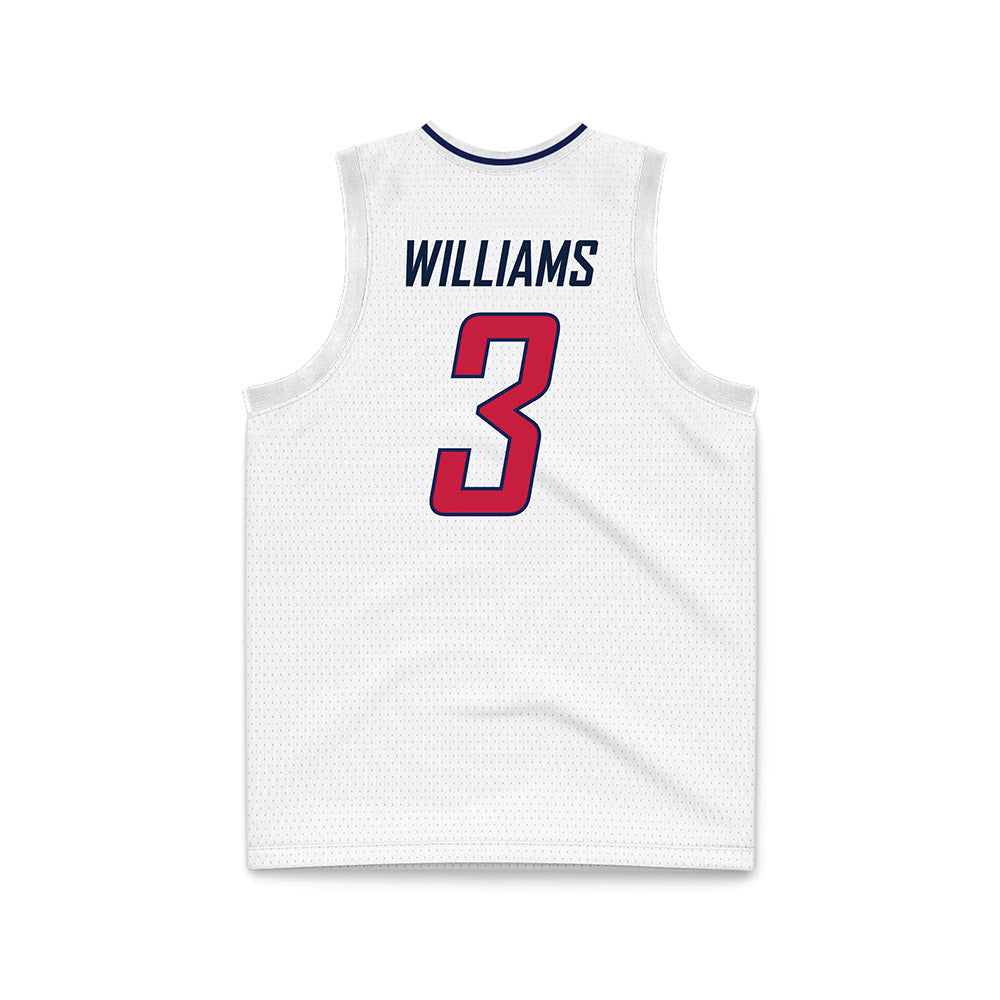 South Alabama - NCAA Men's Basketball : Stephen Williams - White Basketball Jersey-1