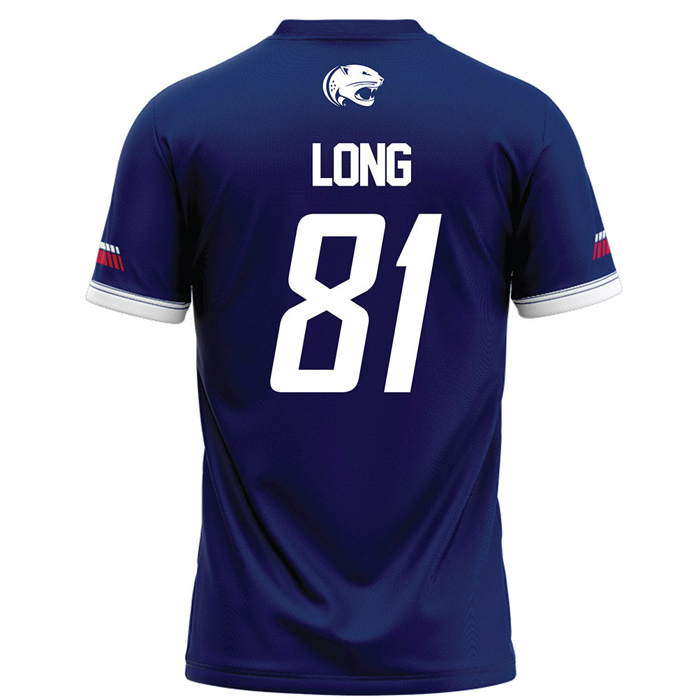 South Alabama - NCAA Football : Brec Long - Blue Football Jersey-1