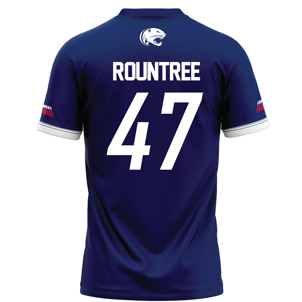 South Alabama - NCAA Football : Grant Rountree - Blue Football Jersey-1