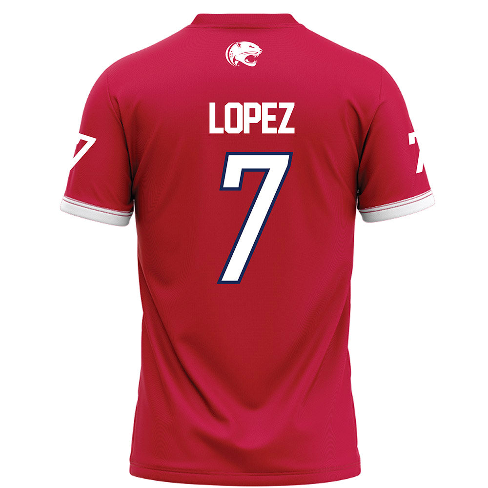 South Alabama - NCAA Football : Gio Lopez - Red Football Jersey-1