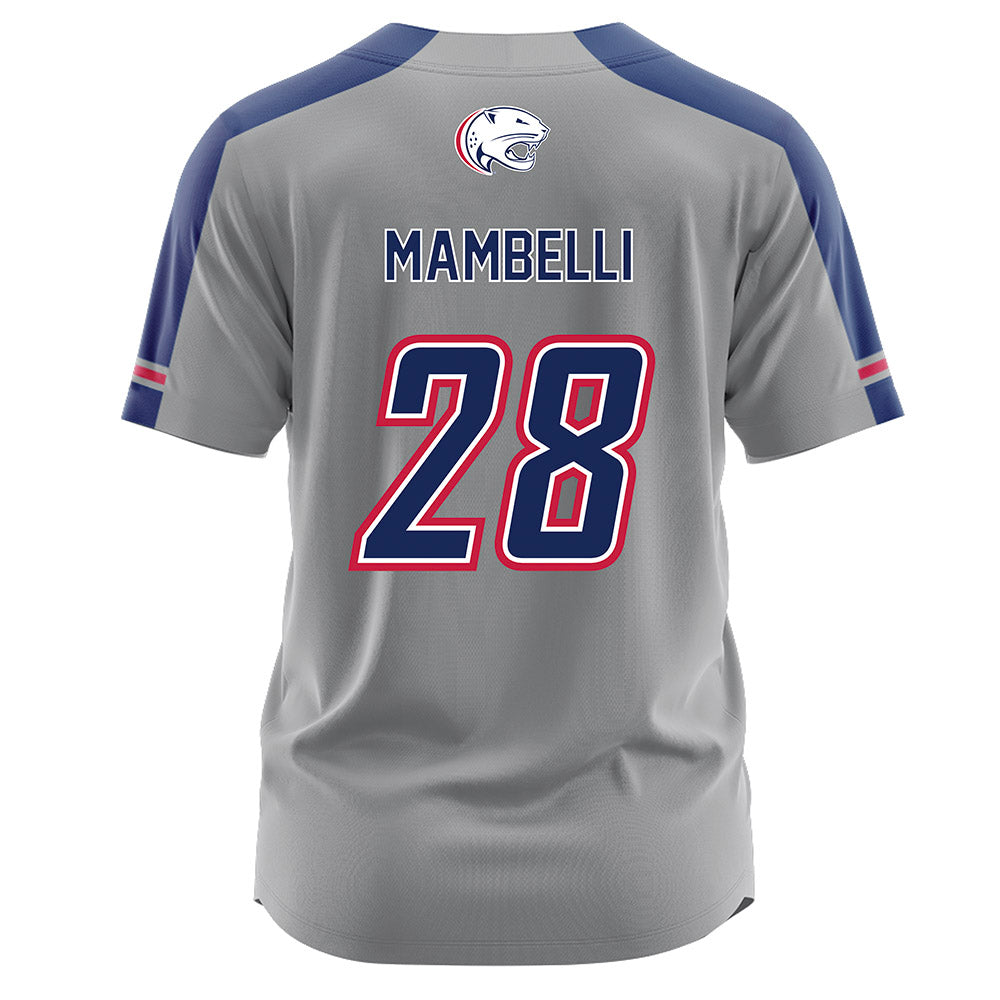 South Alabama - NCAA Softball : Virginia Mambelli - Grey Jersey-1