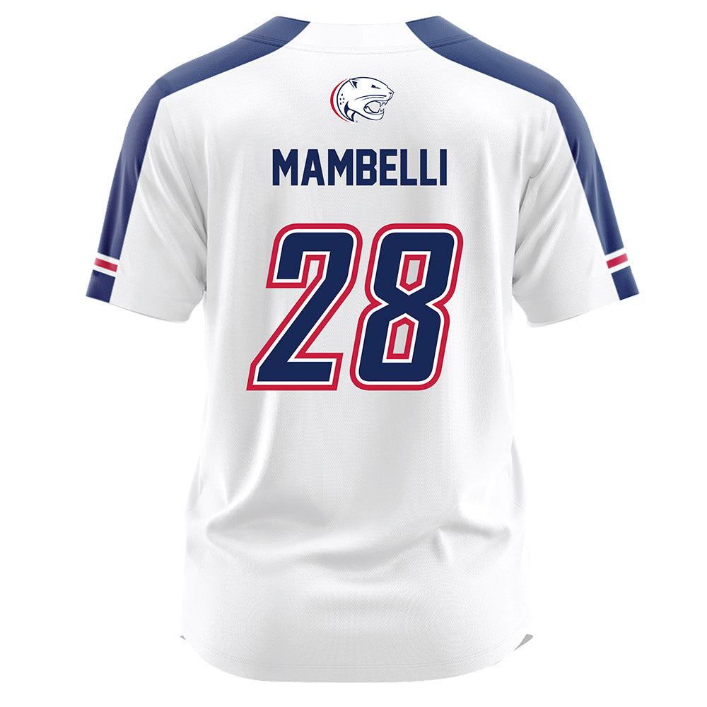 South Alabama - NCAA Softball : Virginia Mambelli - White Jersey-1
