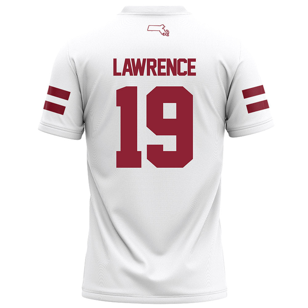UMass - NCAA Football : Zach Lawrence - White Football Jersey-1