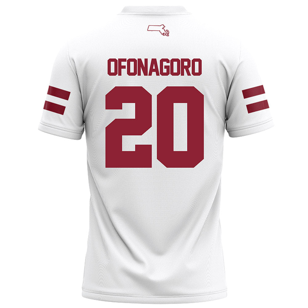 UMass - NCAA Football : Godson Ofonagoro - White Football Jersey