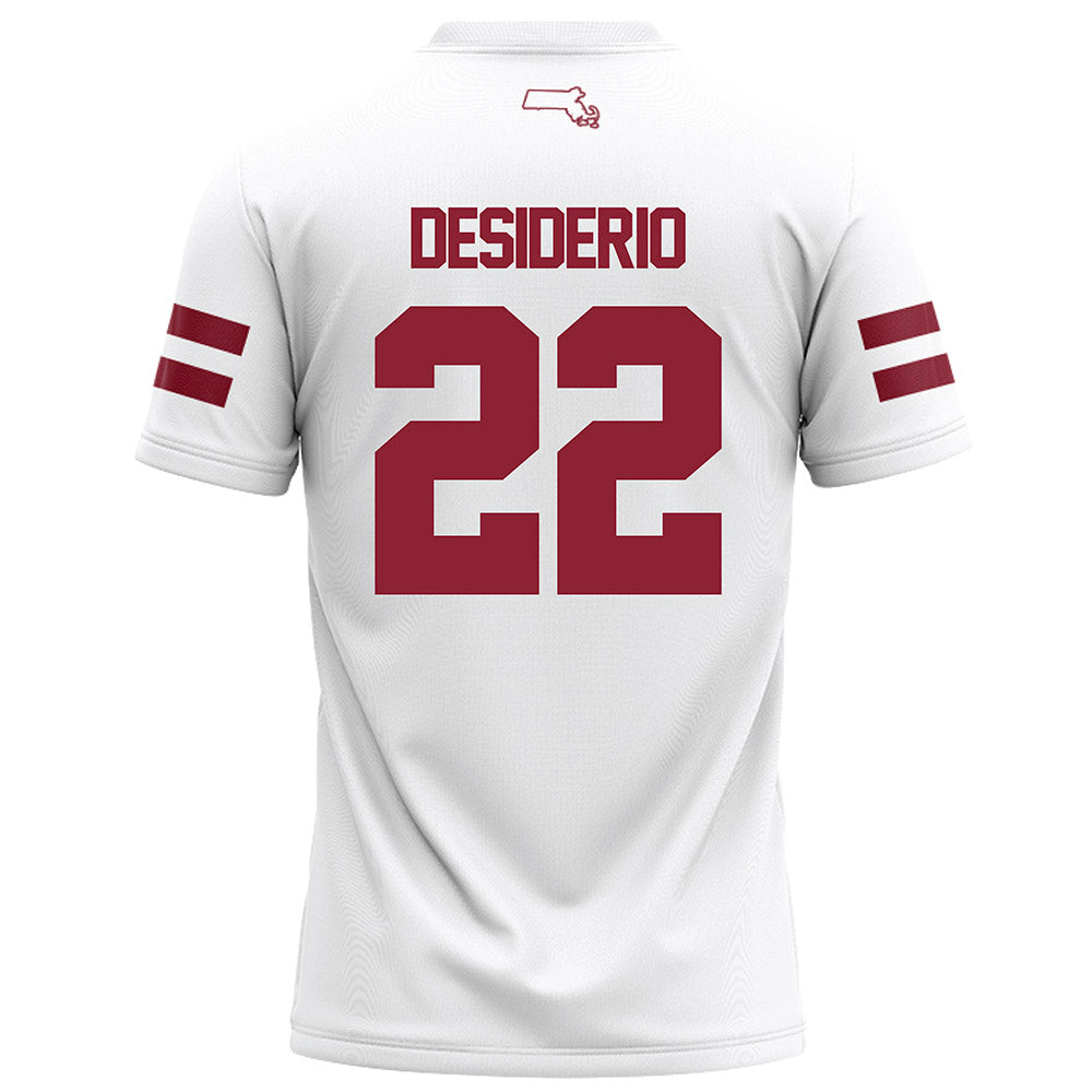 UMass - NCAA Football : Cookie Desiderio - White Football Jersey-1