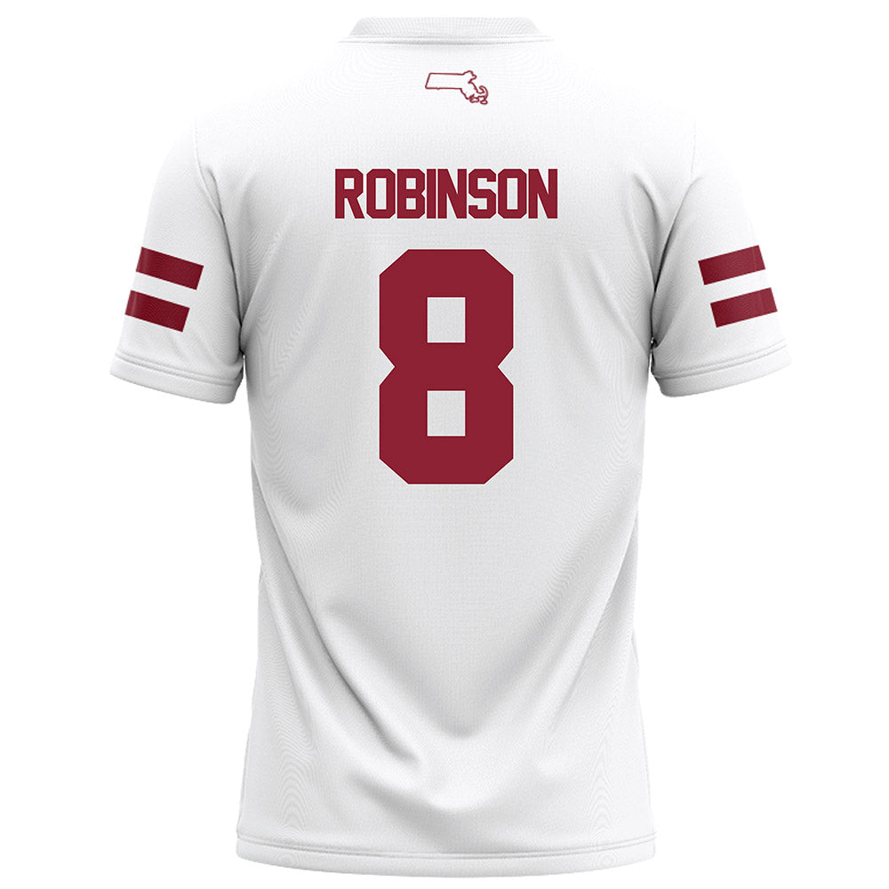 UMass - NCAA Football : Aquan Robinson - White Football Jersey-1