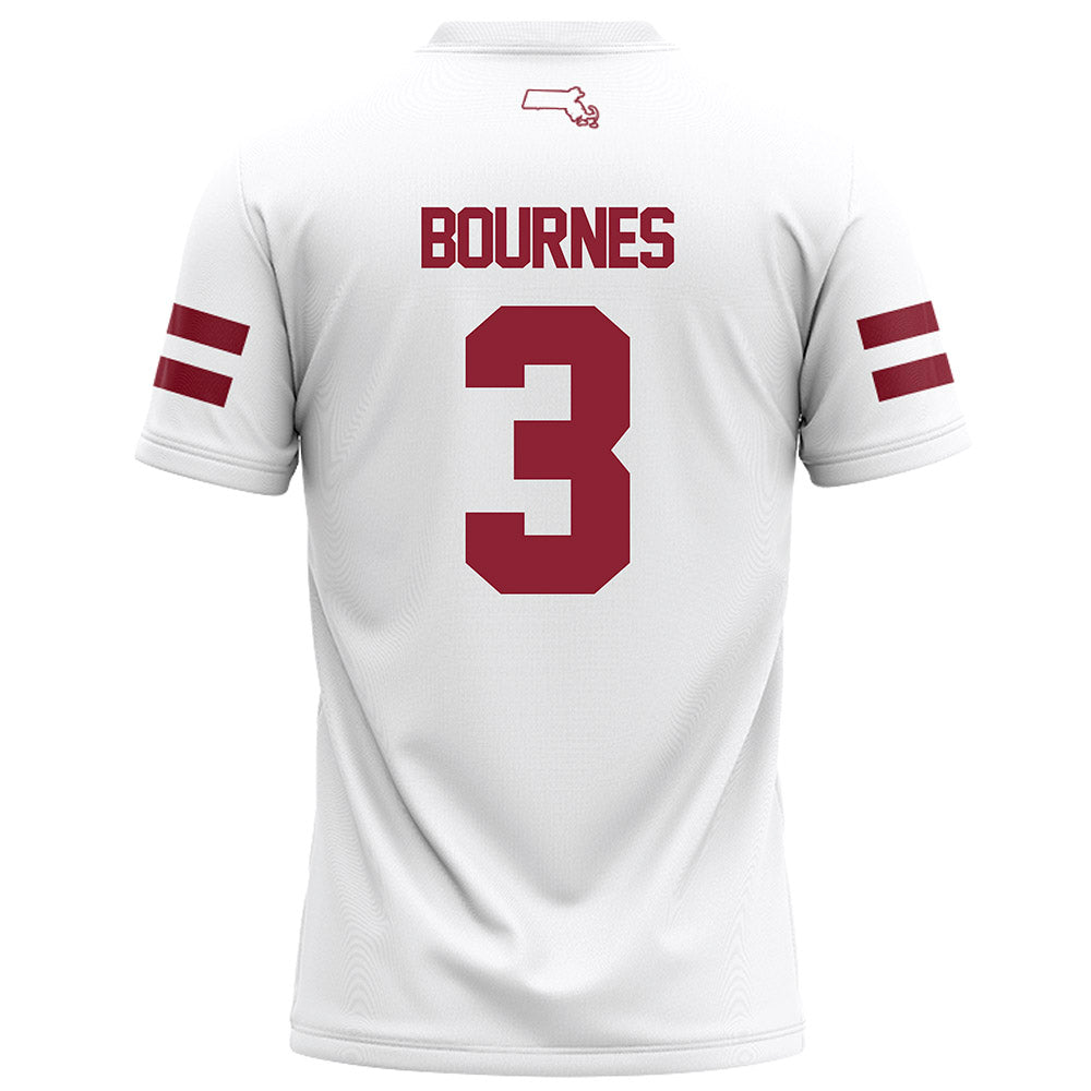 UMass - NCAA Football : Kendall Bournes - White Football Jersey-1