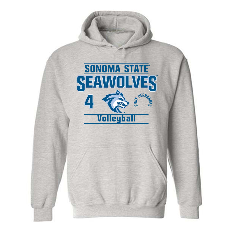 SSU - NCAA Women's Volleyball : emily hernandez - Hooded Sweatshirt