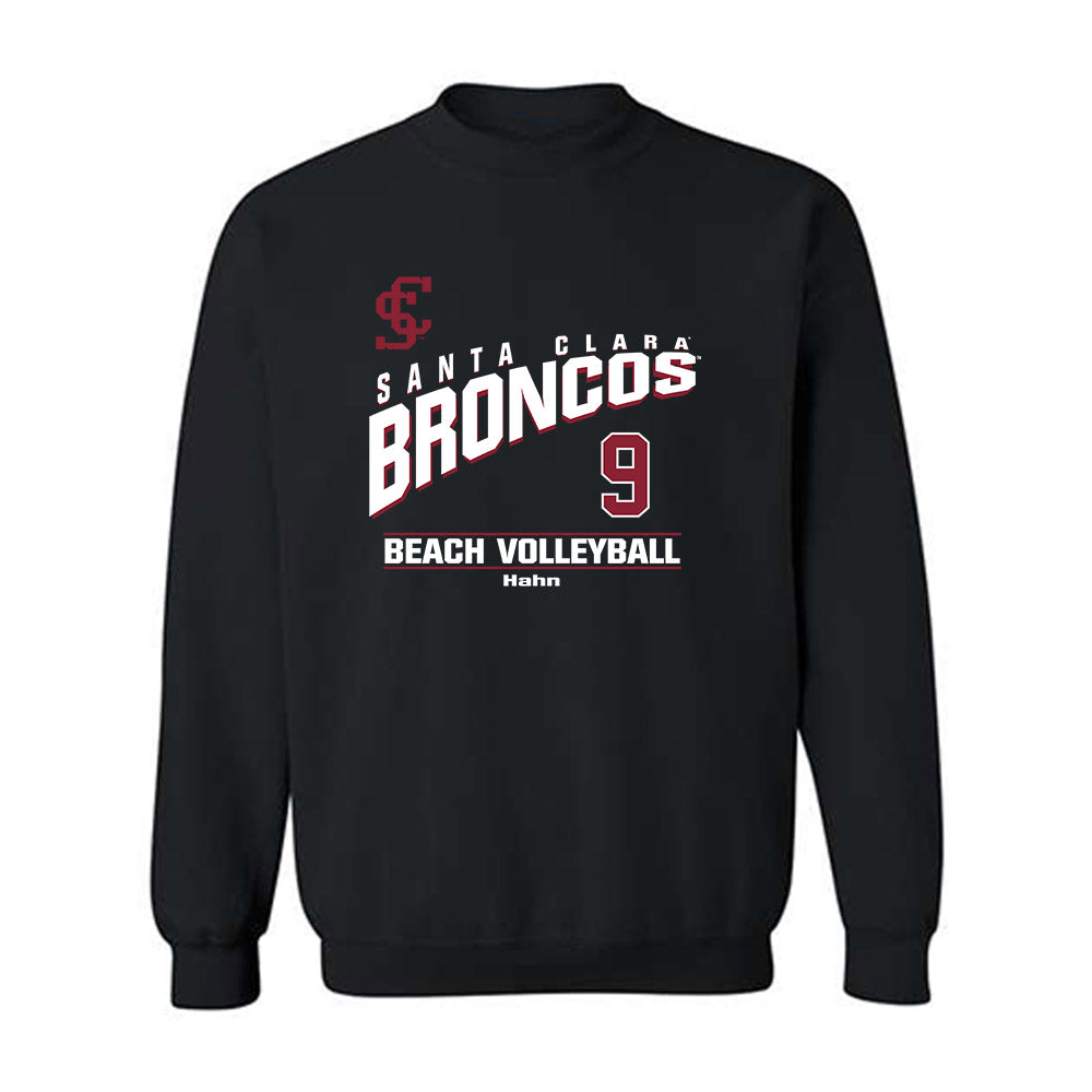SCU - NCAA Beach Volleyball : Hayley Hahn - Classic Fashion Shersey Crewneck Sweatshirt-0