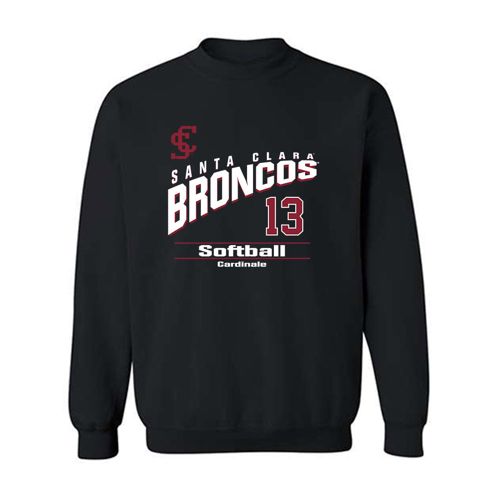 SCU - NCAA Softball : Sophia Cardinale - Classic Fashion Shersey Crewneck Sweatshirt-0