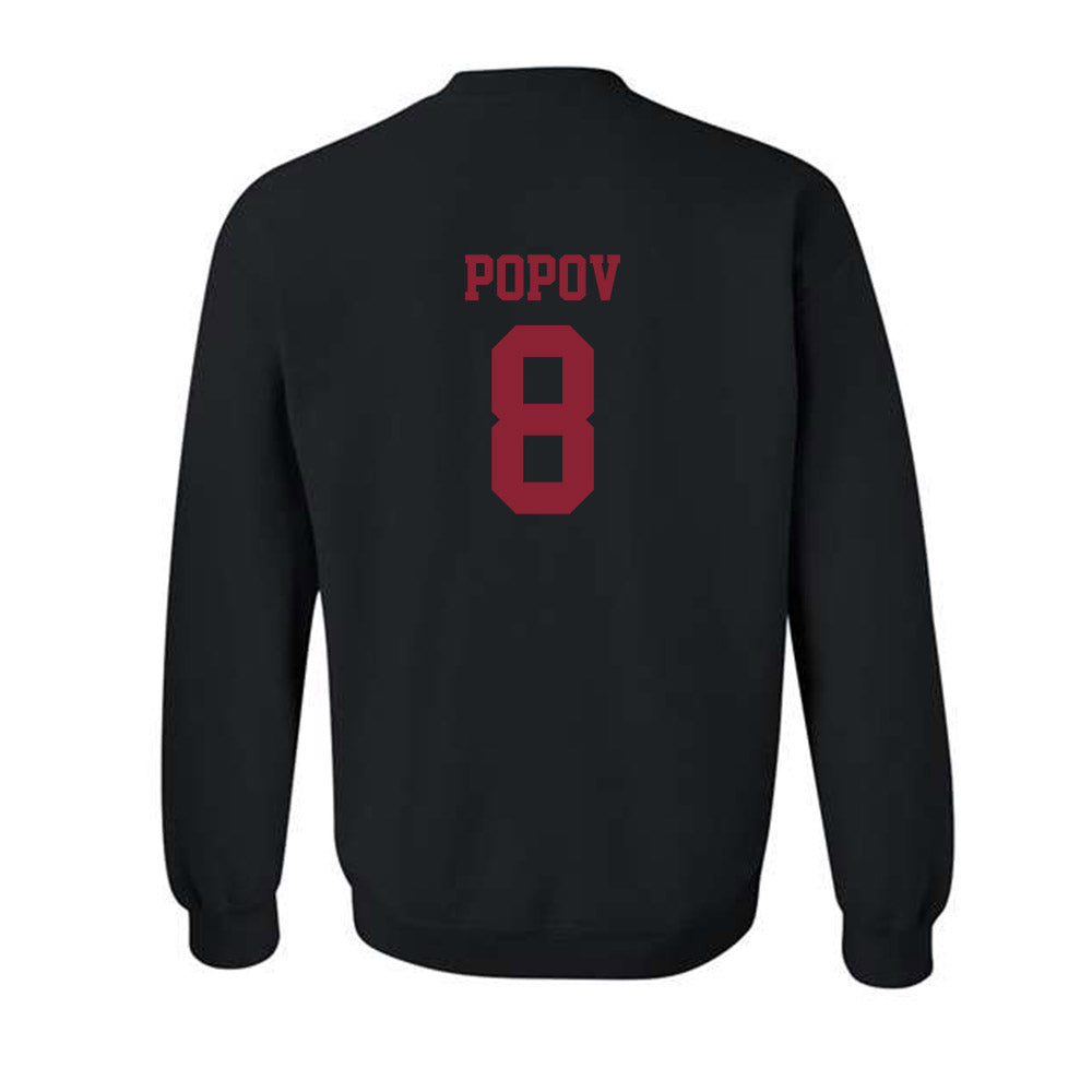 SCU - NCAA Men's Water Polo : Mikhail Popov - Classic Shersey Crewneck Sweatshirt-1