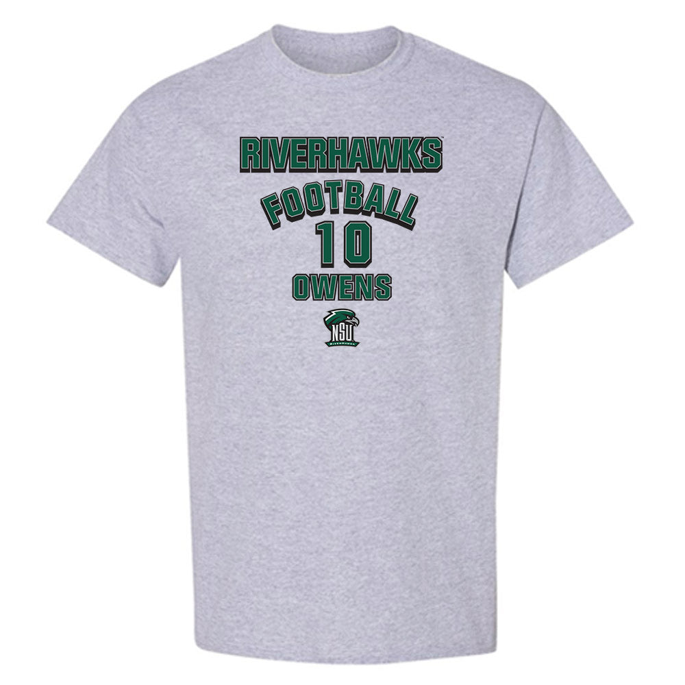 Northeastern State - NCAA Football : Marvelous Owens - Classic Fashion Shersey T-Shirt-0