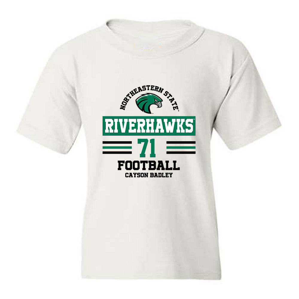 Northeastern State - NCAA Football : Cayson Badley - Classic Fashion Shersey Youth T-Shirt-0