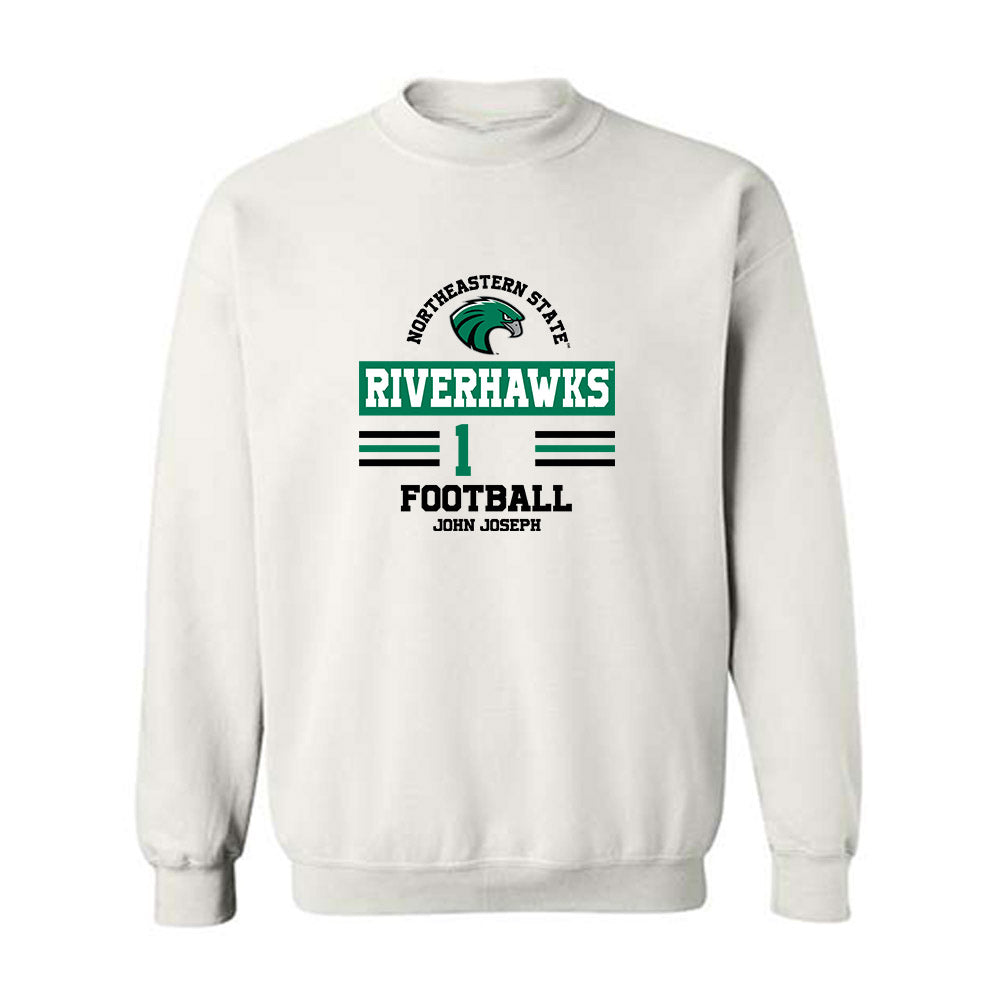 Northeastern State - NCAA Football : John Joseph - Classic Fashion Shersey Crewneck Sweatshirt-0