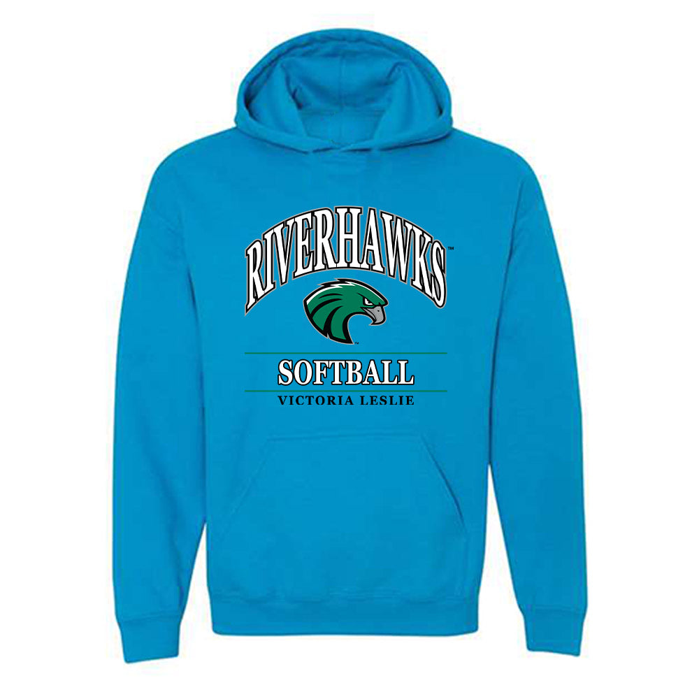 Northeastern State - NCAA Softball : Victoria Leslie - Classic Fashion Shersey Hooded Sweatshirt-0