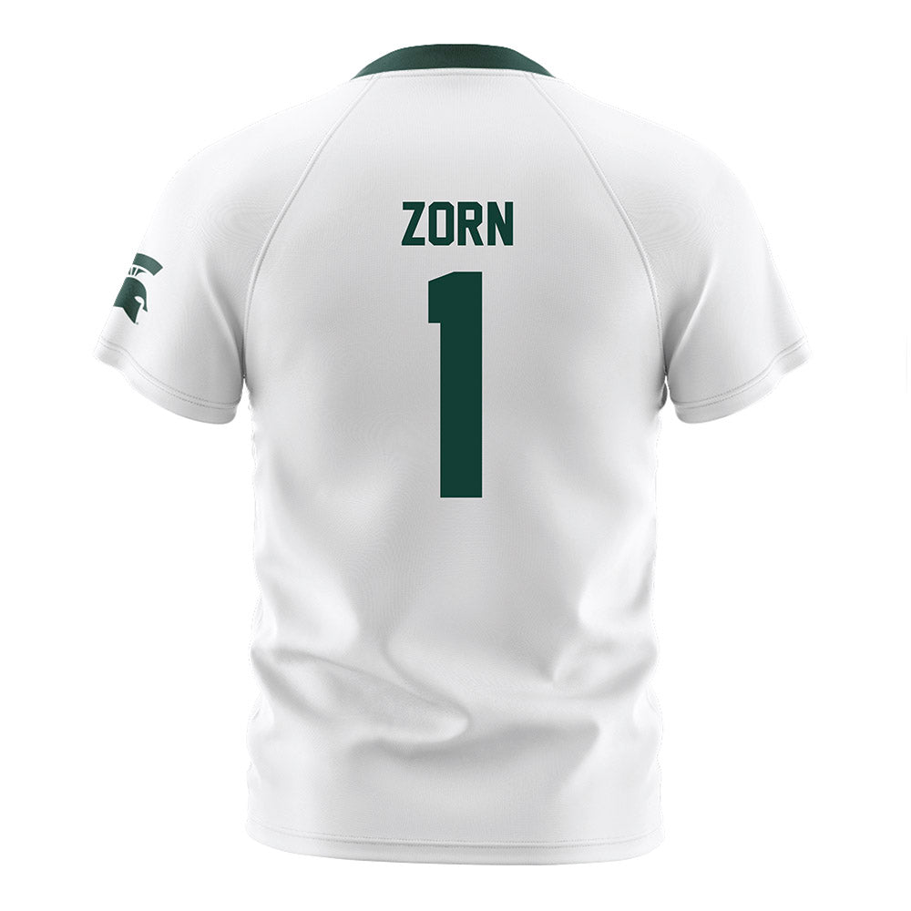 Michigan State - NCAA Women's Soccer : Kennedy Zorn - White Soccer Jersey-1