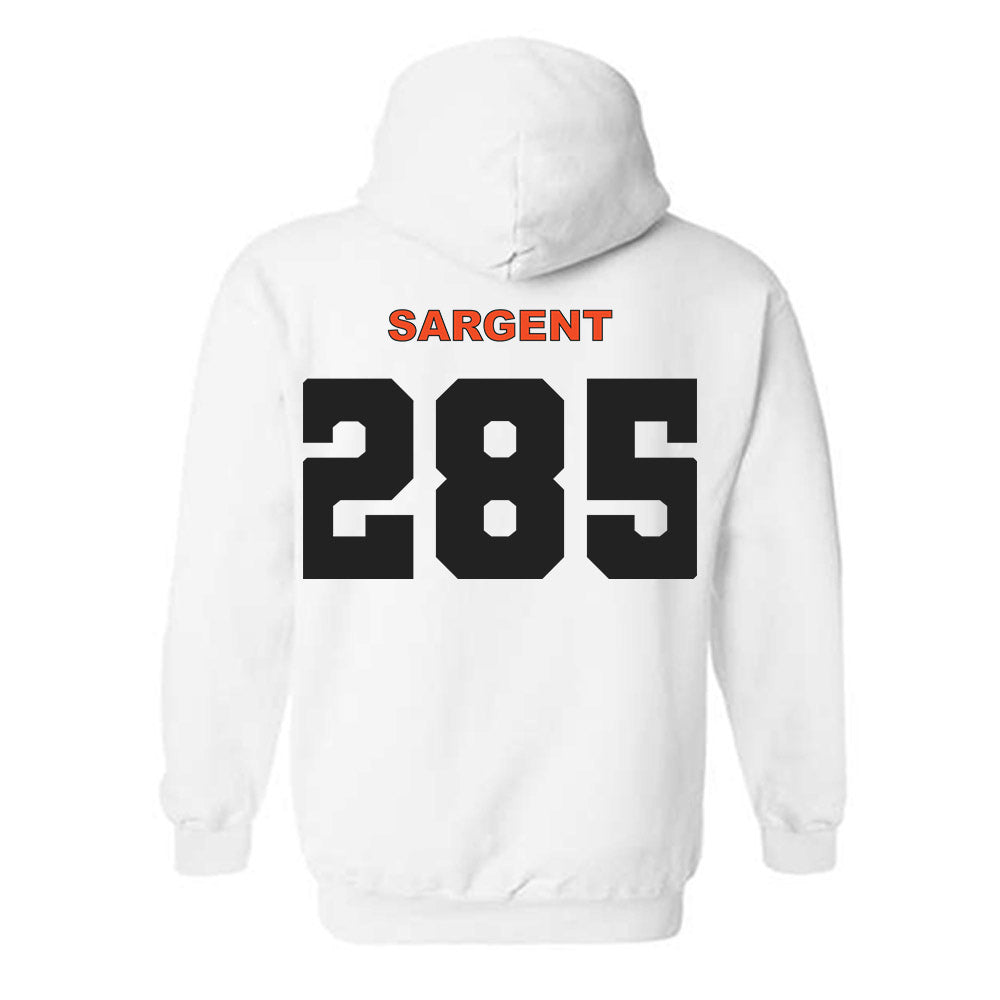 Campbell - NCAA Wrestling : Landon Sargent - Classic Shersey Hooded Sweatshirt-1
