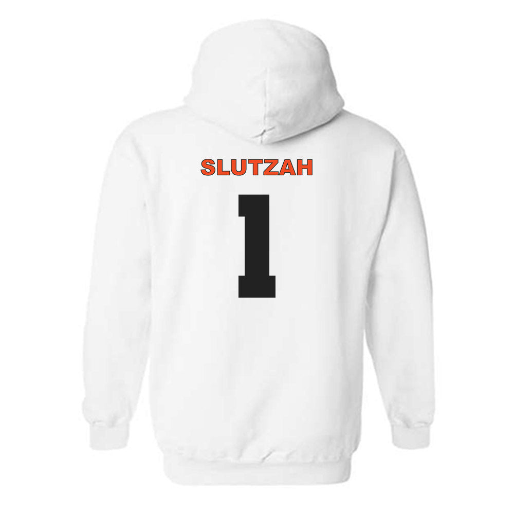 Campbell - NCAA Softball : Emma Slutzah - Classic Shersey Hooded Sweatshirt-1