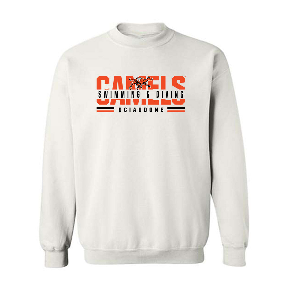Campbell - NCAA Women's Swimming & Diving : Gaby Sciaudone - Classic Fashion Shersey Crewneck Sweatshirt-0