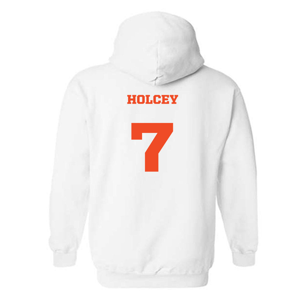 Campbell - NCAA Women's Soccer : Elise Holcey - Replica Shersey Hooded Sweatshirt