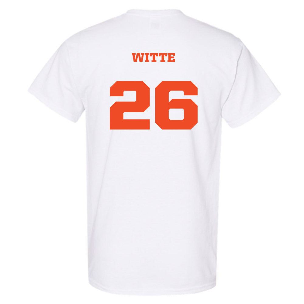 Campbell - NCAA Women's Soccer : Samantha Witte - Replica Shersey T-Shirt-1