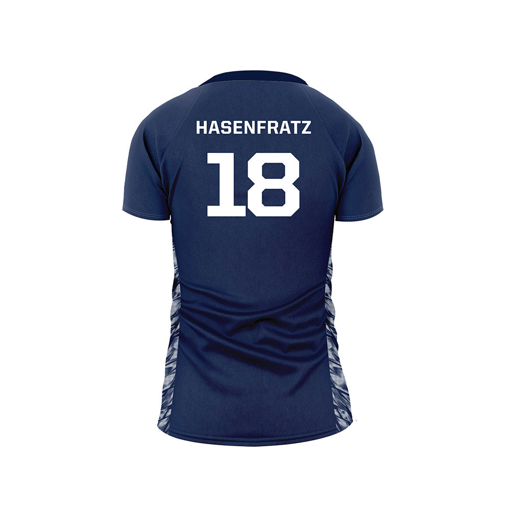 GWU - NCAA Women's Volleyball : Sydney Hasenfratz - Navy Volleyball Jersey-1